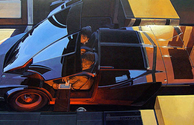 Retro-Futuristic Illustrations by Syd Mead