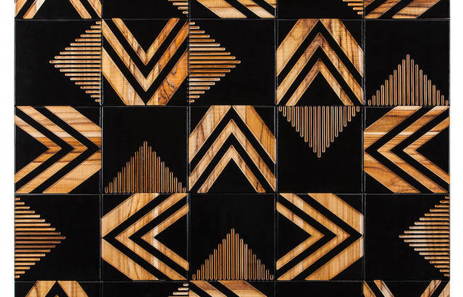 Graphical Wood Tiles inspired by Brazilian History