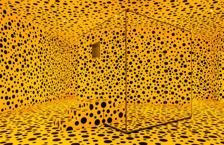 Immersive Polka-Dotted Rooms Installation