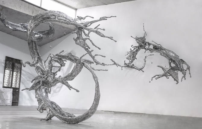 Steel Splashes Sculptures