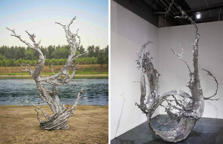 Steel Splashes Sculptures