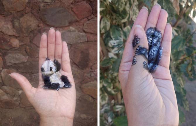 3D Illustrations on Palms