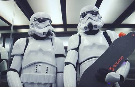 Stormtrooper Longboard Race