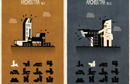 Illustrated Kamasutra Architectural Posters