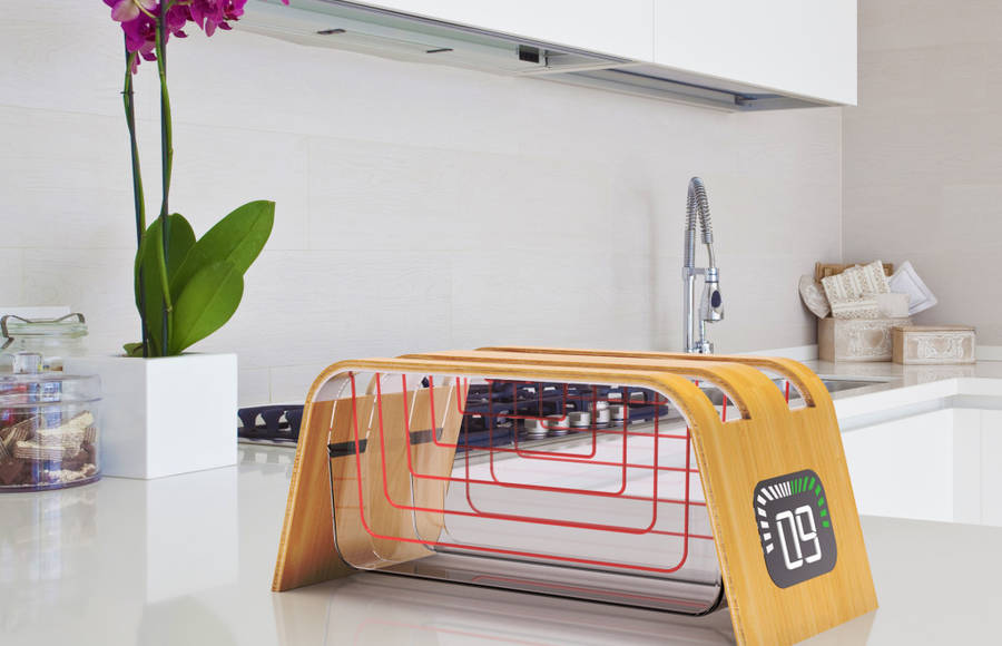 Bamboo Glass Toaster