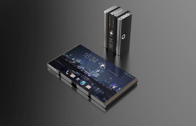 Thin Smartphone Concept that Can Be Folded