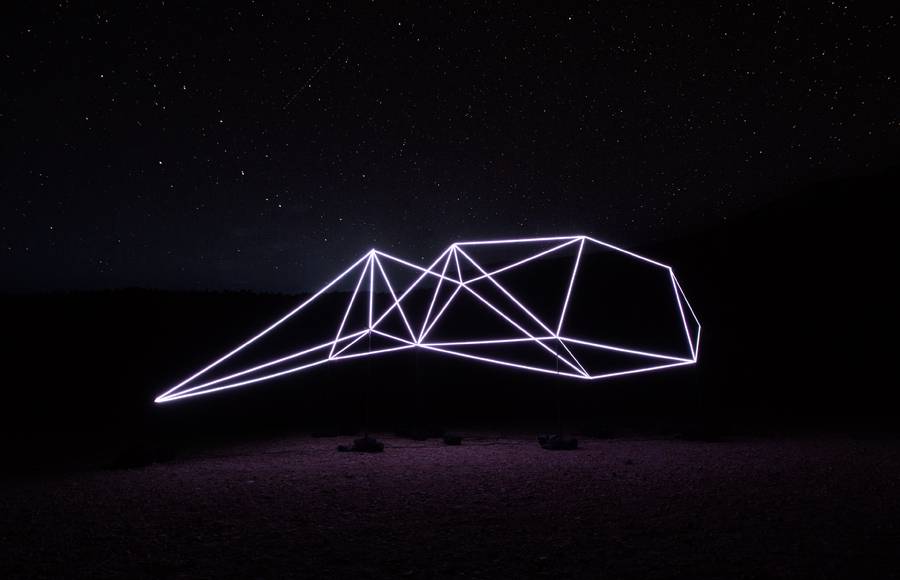 Geometrical Interactive Light Installation