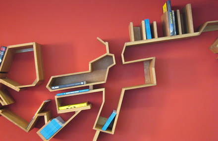 Wooden Shelves Inspired by Ports