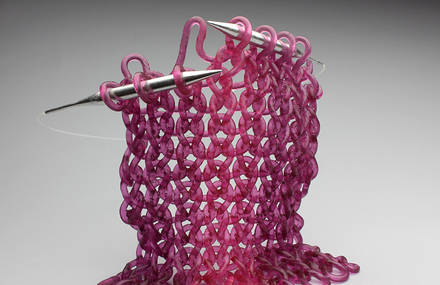 Knit Glass Sculptures by Carol Milne