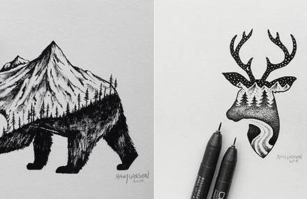 Little Hybrid Illustrations by Sam Larson