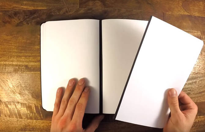 Notebook With Magnetic Spine to Remove And Reattach Pages