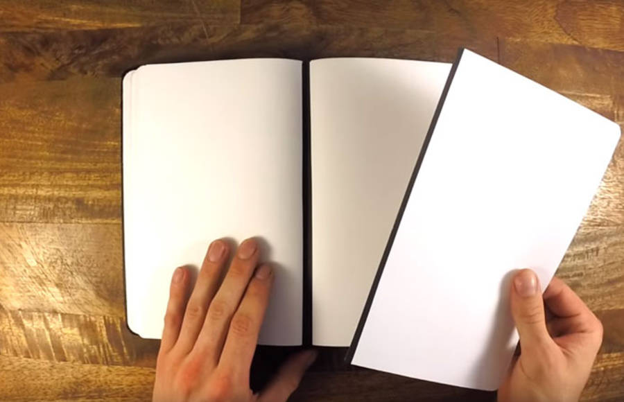 Notebook With Magnetic Spine to Remove And Reattach Pages