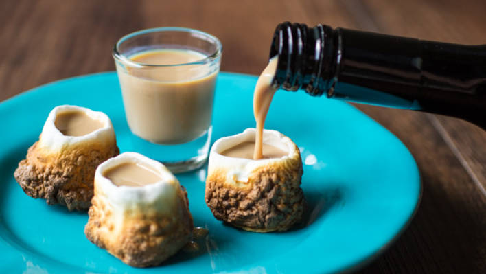 Toasted Marshmallow Shot Glass