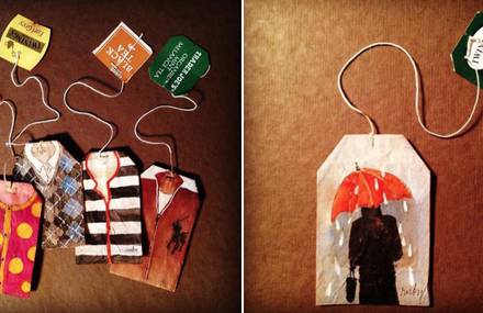 Painting on Tea Bags