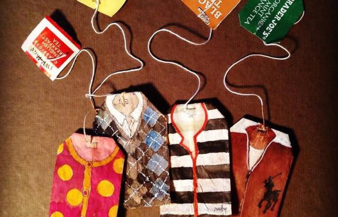 Painting on Tea Bags