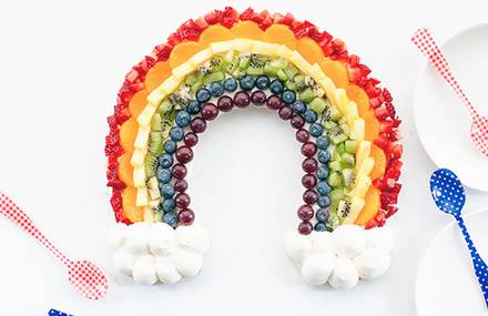 Rainbow Fruit Tart