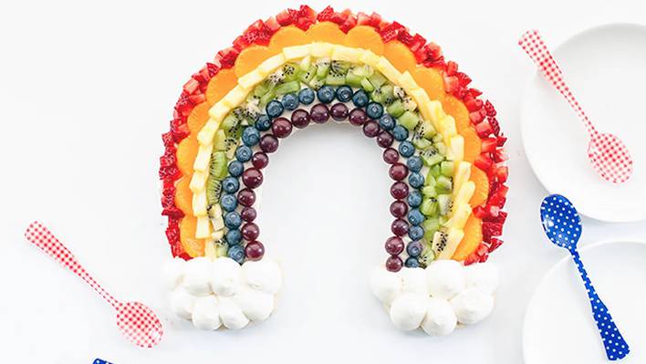 Rainbow Fruit Tart