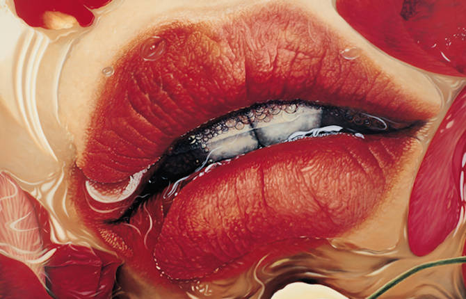 Sensual Red Lips Paintings