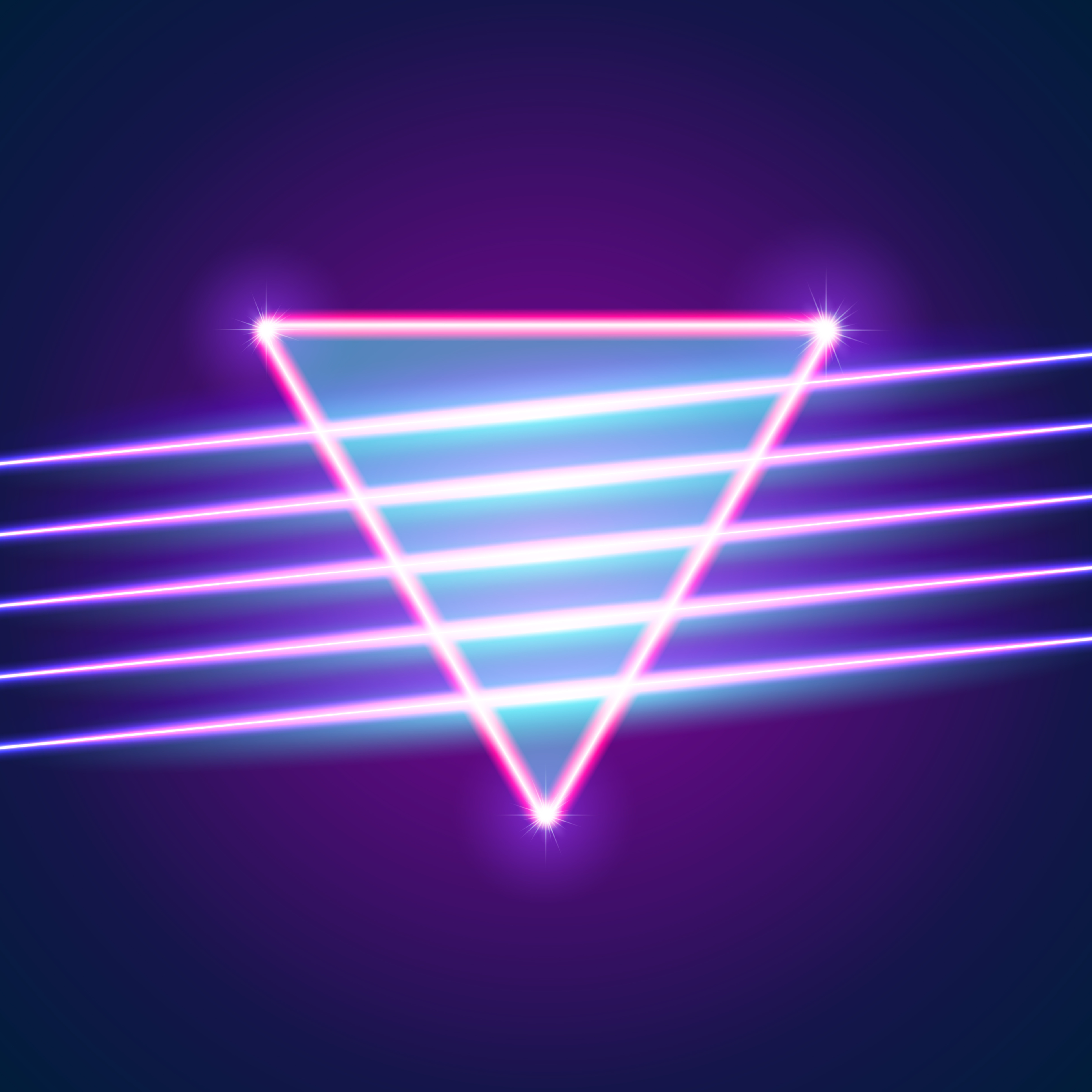 Bright neon lines background