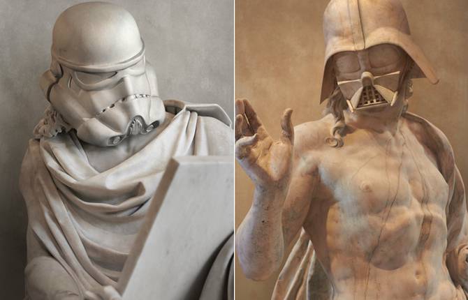 Star Wars Characters Greek Statues