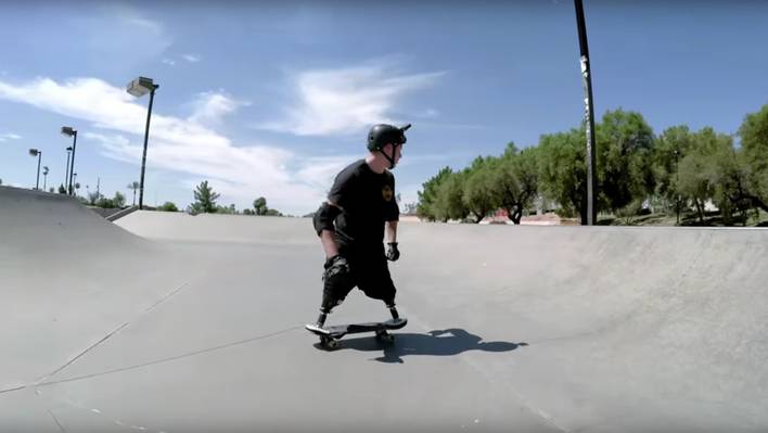 Veteran Returning to Skateboard