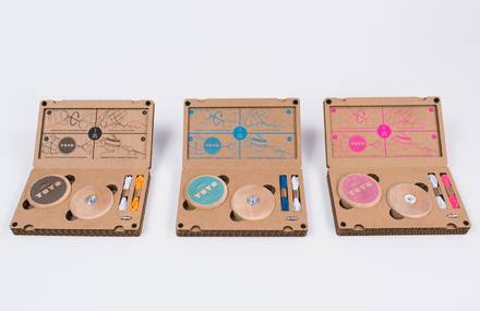 Wooden Yoyo in a Recycled Cardboard Packaging