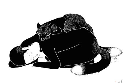 Kitsuné Hot Stream Illustrations by Moonassi