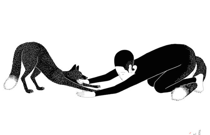 Kitsuné Hot Stream Illustrations by Moonassi