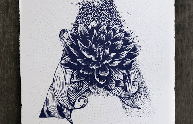 The Illustrated Alphabet by Valérie Hugo