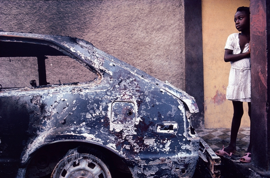 HAITI. Gonaives. 1987. Election day.