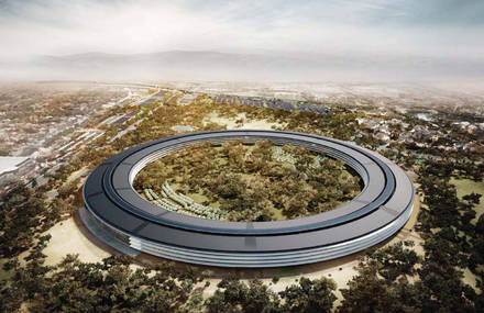 Apple New Headquarters Filmed by a Drone