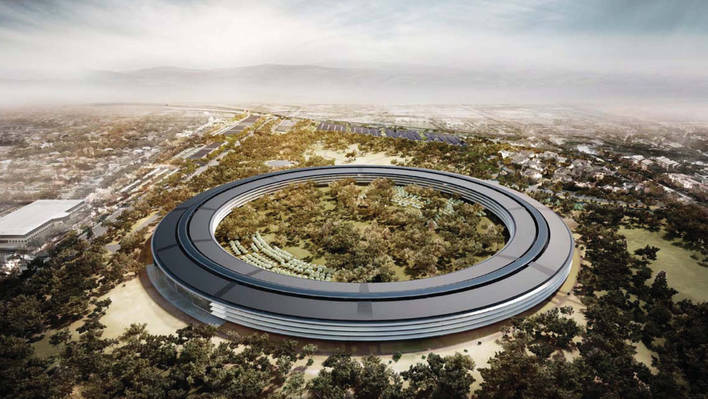 Apple New Headquarters Filmed by a Drone