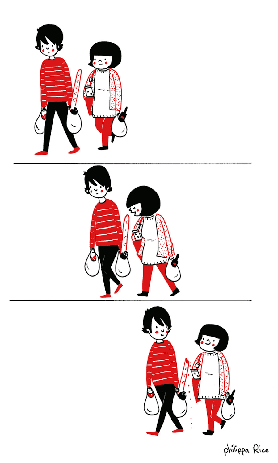 cuteillustrationdailylifecouple9