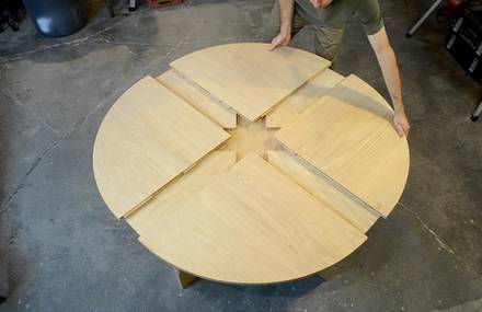 Expanding Wooden Table