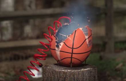 Exploding Basket Ball