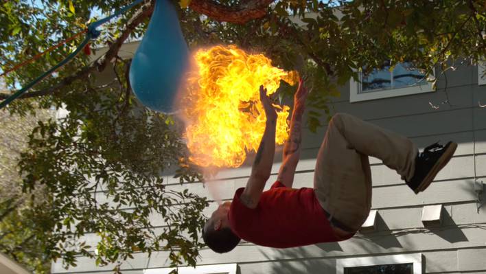 Fire-Breathing Backflip with Steve-O