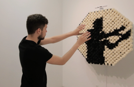Fluffy PomPom Mirror