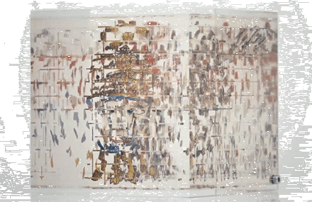 Anamorphic Paintings in a Glass Cube