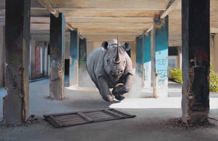 Nature invading Urban World Paintings