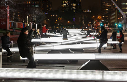 Interactive Light Seesaws in Montreal