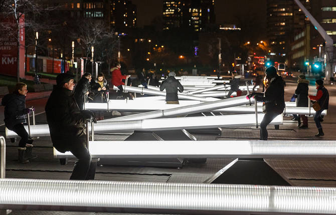 Interactive Light Seesaws in Montreal