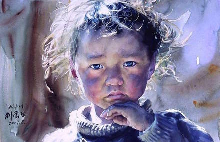 Stunning Realistic Tibetan Watercolors