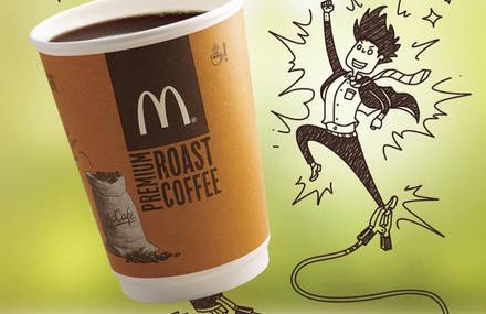 Creative Doodles completed with Mcdonald’s Food