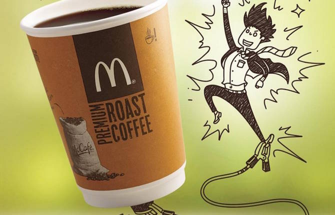 Creative Doodles completed with Mcdonald’s Food