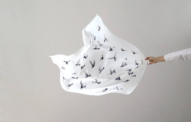 Poetic Birds Scarf