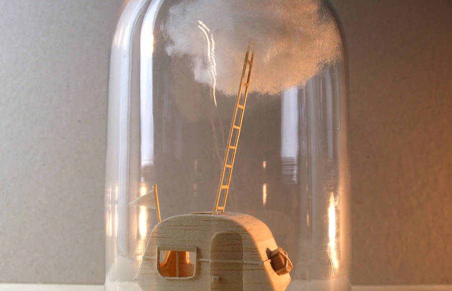 Story Objects made with Wood and Cotton