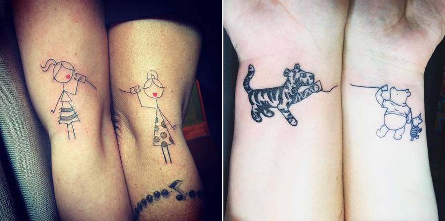 Buy Best Friend Tattoo Online In India  Etsy India