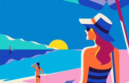 Travel-Inspired Illustrations by Malika Favre