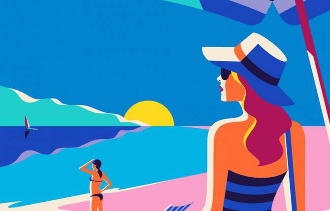 Travel-Inspired Illustrations by Malika Favre