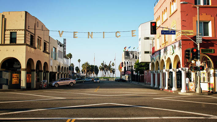 Breathtaking Drone Fly Over Venice Beach